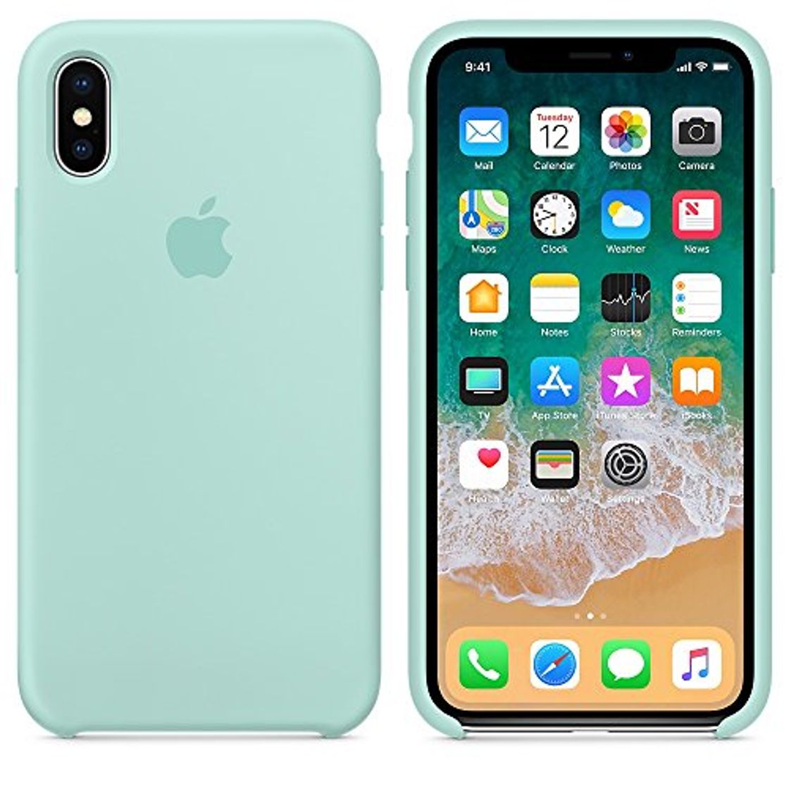 Social El último Verano Funda iPhone X, Slim Líquido de Silicona Gel Carcasa
