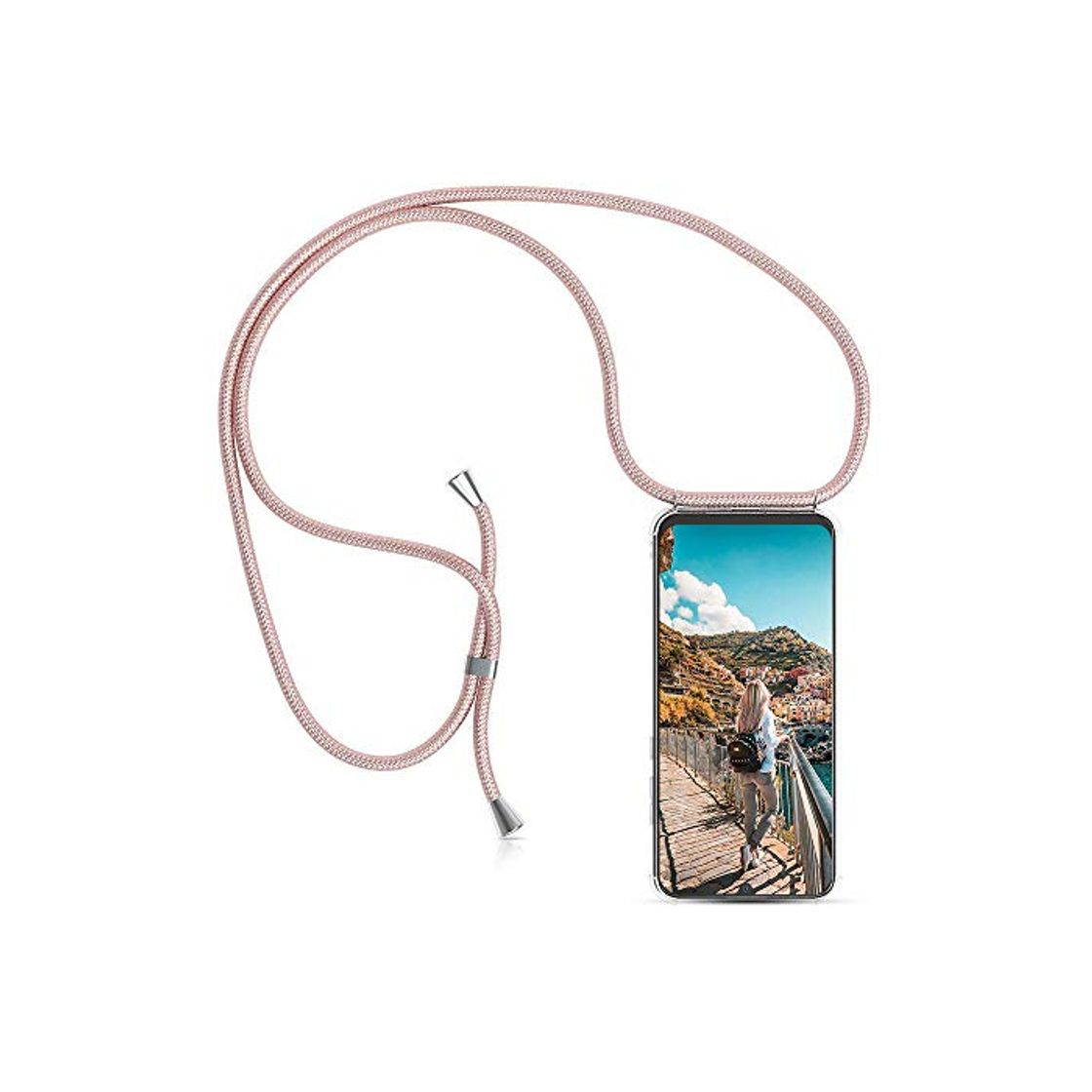 Social XCYYOO Carcasa de movil con Cuerda para Colgar iPhone 7/8 -Funda para