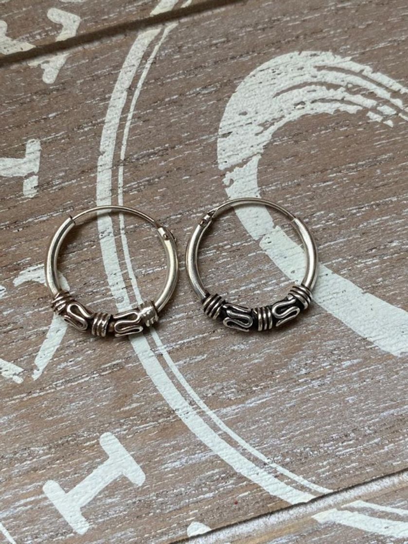 Moda Pendientes aro celta plata