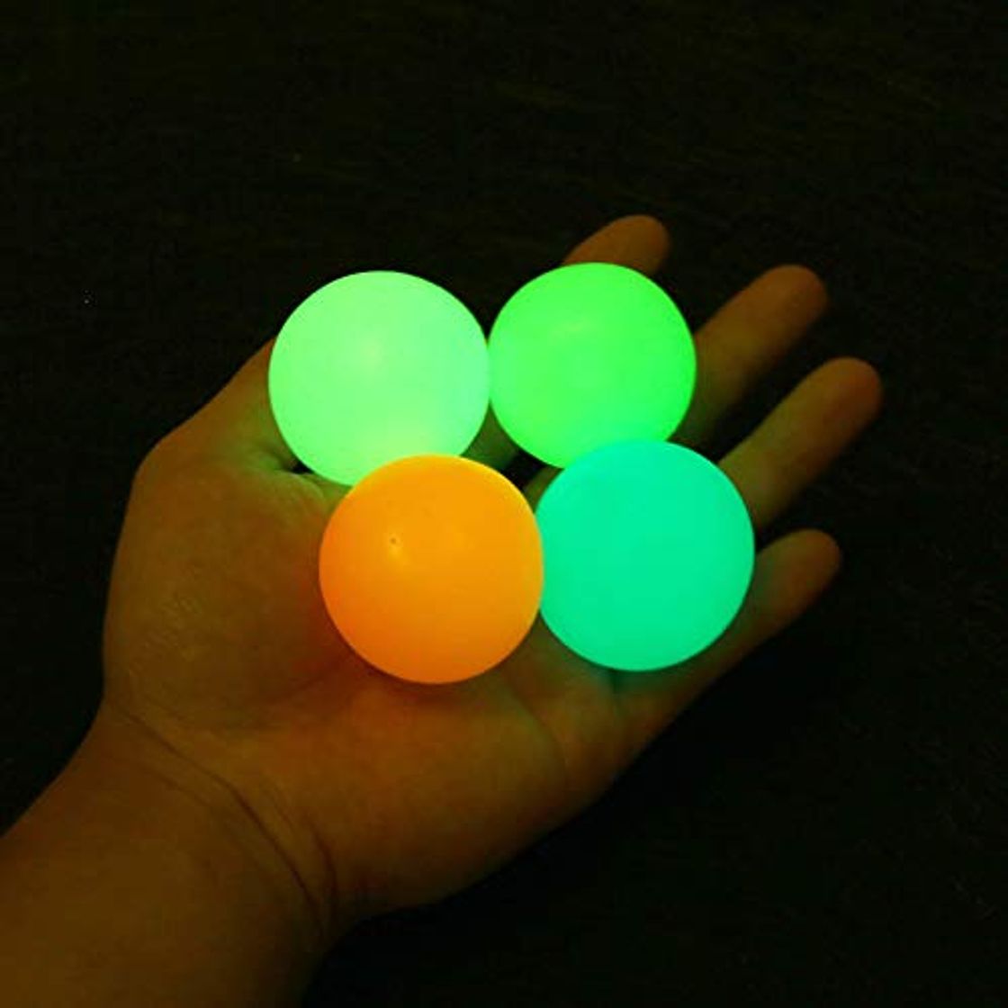 Social ISAKEN 4PCS Fluorescent Sticky Target Anti Stress Reliever Balls