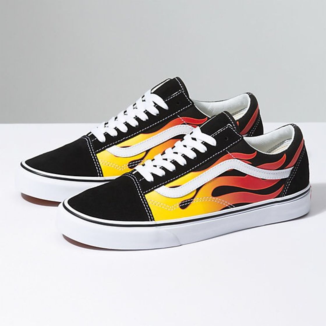 Moda Vans Old Skool Flame Zapatillas negro/rojo EU42