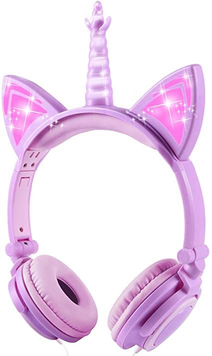 Moda Auriculares de unicornio 