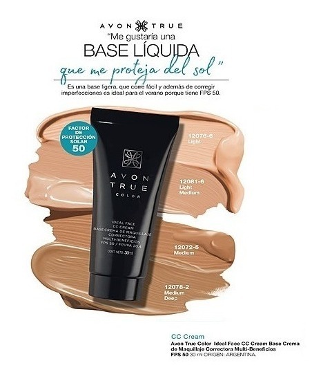 Fashion Base correctora avon "true"