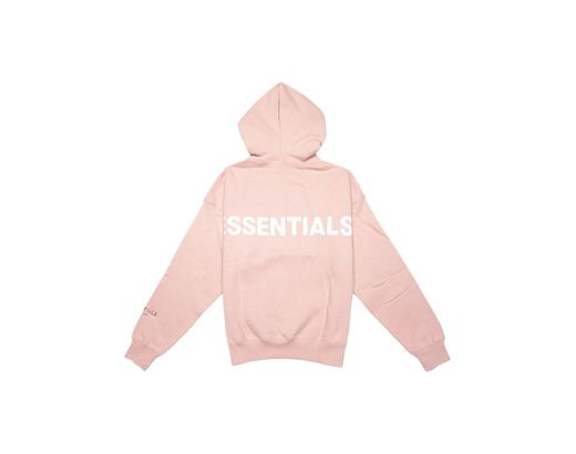 Fear Of God Essentials Pink 3M Pullover Hoodie Blush