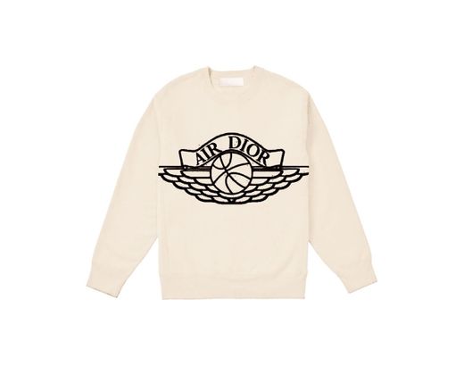Dior x Jordan Wings Sweater Natural
