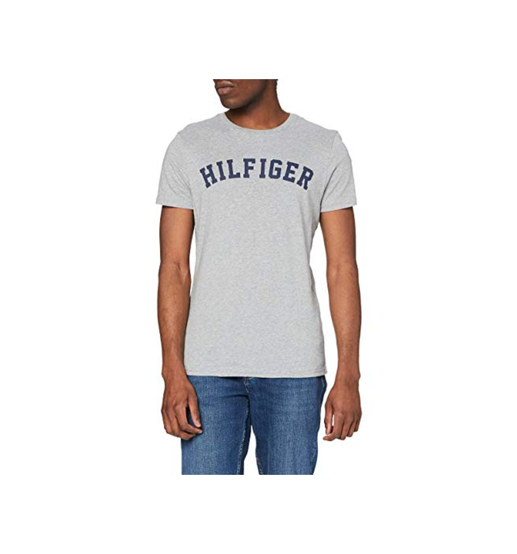 Moda Tommy Hilfiger SS tee Logo Camiseta, Gris