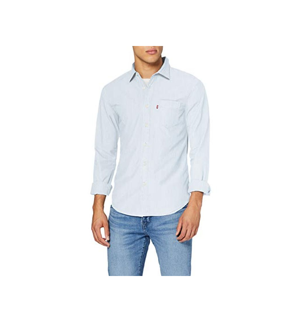 Fashion Levi's Sunset 1 Pkt Slim Camisa, Blue