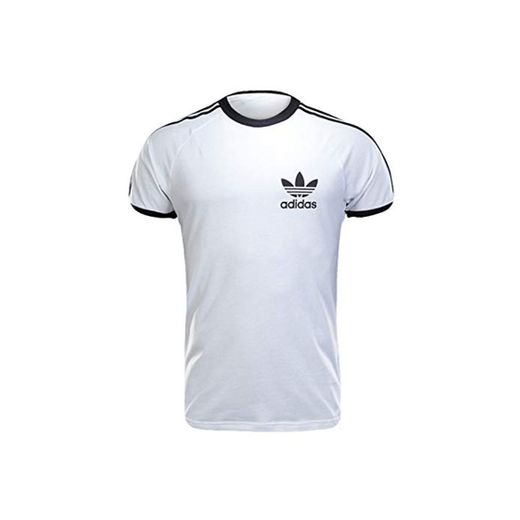 adidas Sport ESS tee Trefoil Camiseta Hombre T-Shirt Originals Retro Blanco