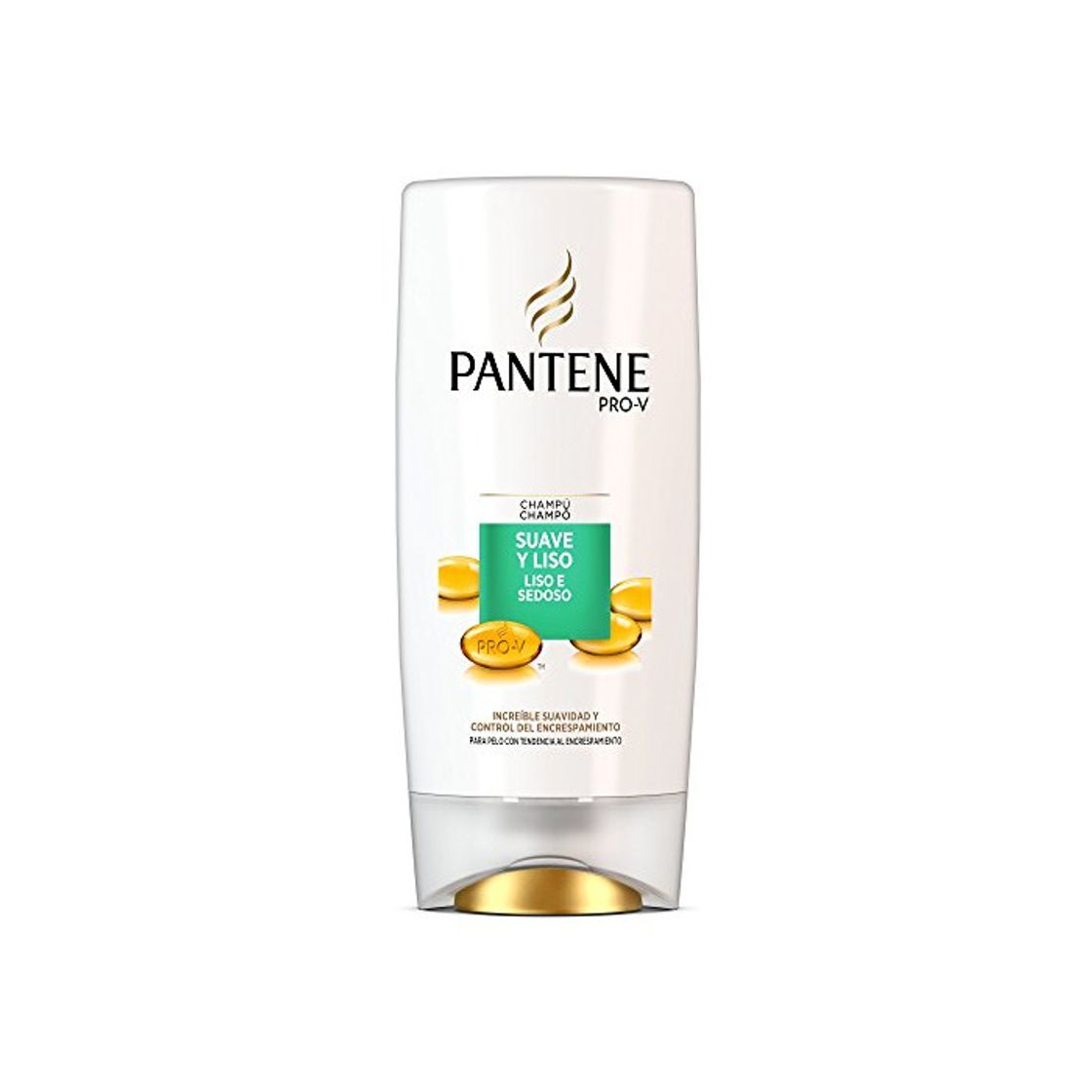 Beauty Pantene Suave y Liso Champú para Cabello con Tendencia al Encrespamiento