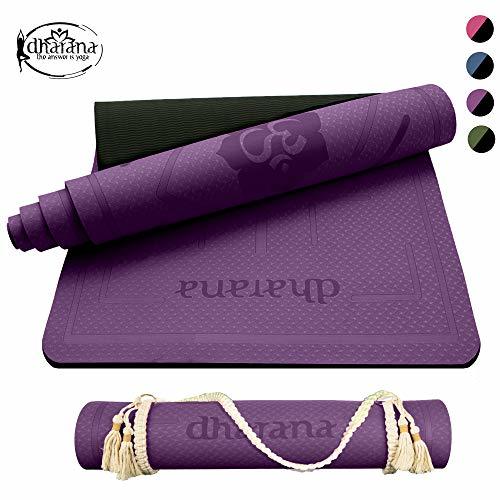 Product Dharana Esterilla Yoga Mat Antideslizante Profesional- Colchoneta Gruesa para Deportes - Gimnasia