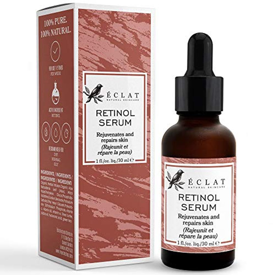 Product Sérum Retinol 2.5% Concentrado Eclat – Sérum Retinol puro 2.5% Alta Potencia