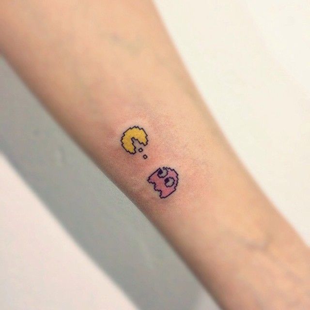 Fashion Pac man tatto