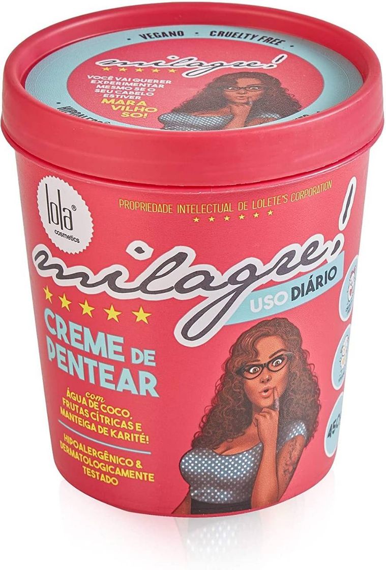 Fashion Milagre Creme Pentear 450G, Lola Cosmetics