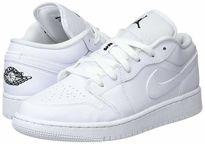 Moda Nike Air Jordan 1 Low GS, Zapatillas Unisex Niños, Blanco