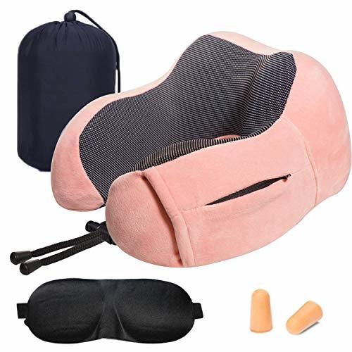 Electrónica Almohada de Viaje Cervical Viscoelástica de Espuma de Memoria