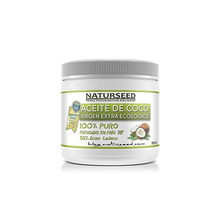 Social Naturseed - Aceite de Coco Ecológico Virgen Extra 500 ml - Envase