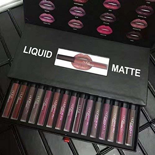 Social whobabe huda16 Lippenstift Juego 16 Matte brillo de labios Colores 16