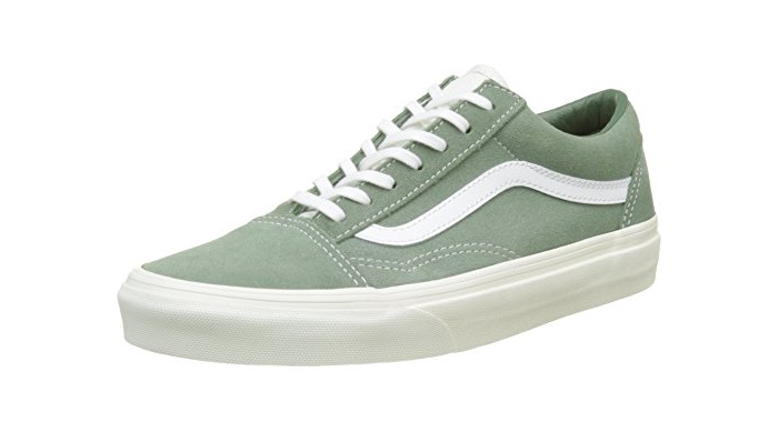 Fashion Vans Old Skool, Zapatillas de Skateboarding para Mujer, Verde