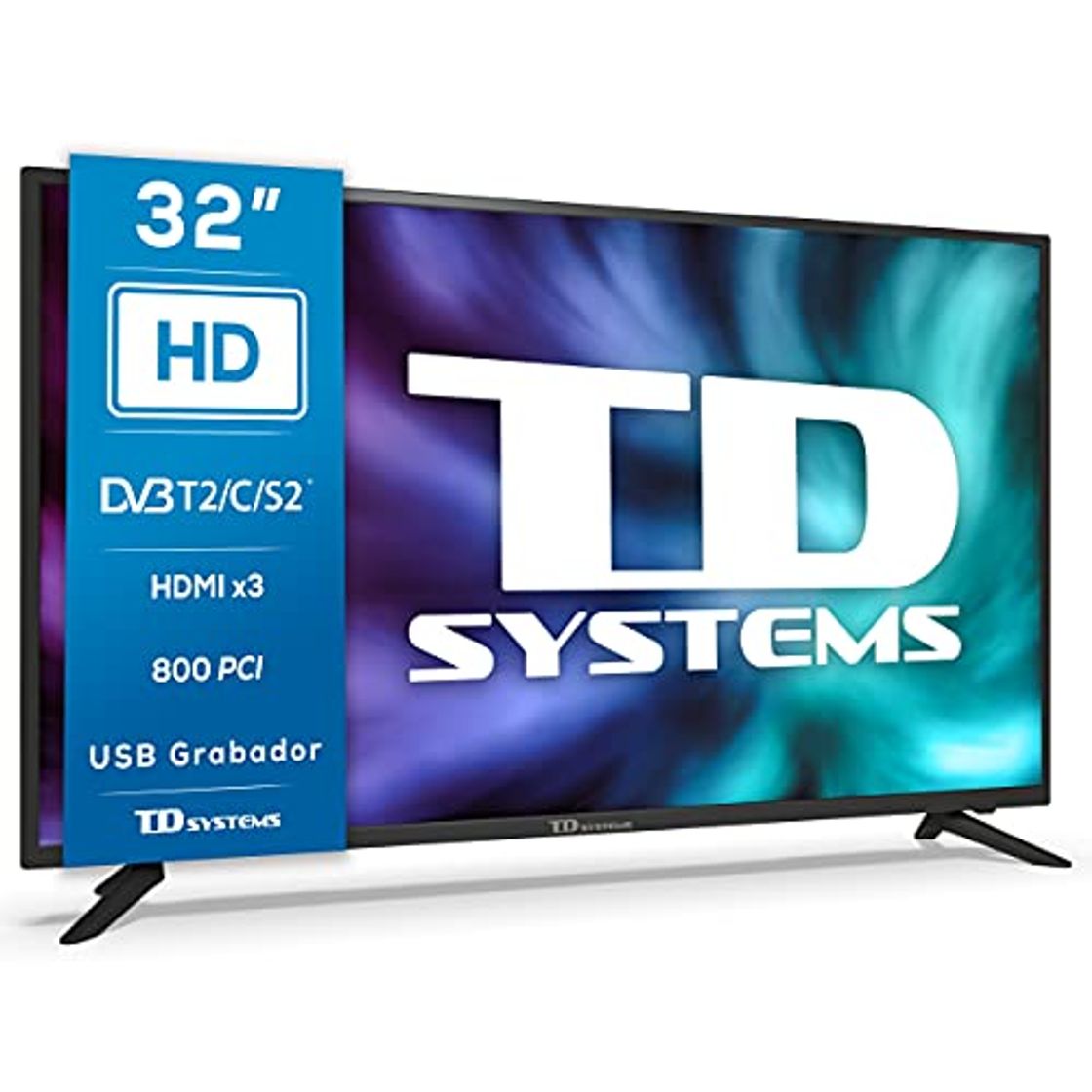 Electronics TD Systems K32DLG12H - Televisores 32 Pulgadas HD, 800 PCI Hz, 3X