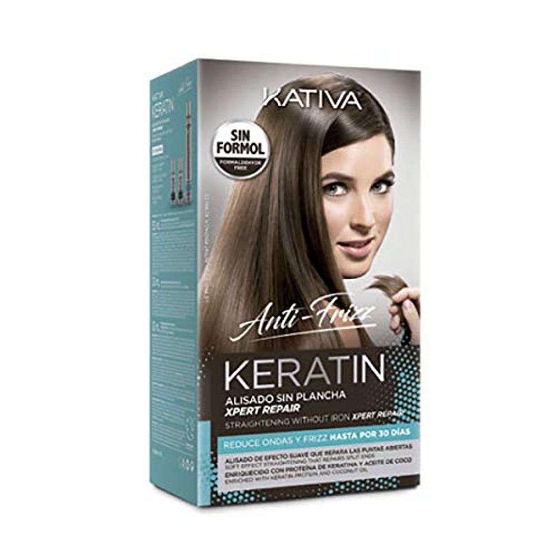 Places Kativa Keratin Anti-Frizz Alisado Sin Plancha Repara Puntas 30 DE­As