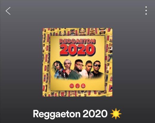 Playlist de Reggaetón actual 