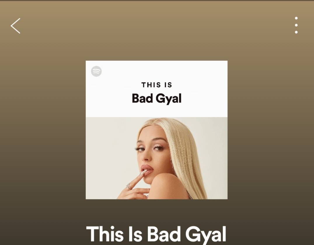 Canción Playlist Bad Gyal