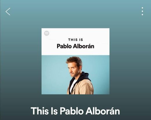 Playlist de Pablo Alborán