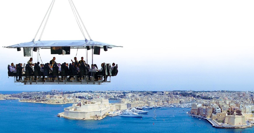 Restaurantes Dinner in the Sky Malta