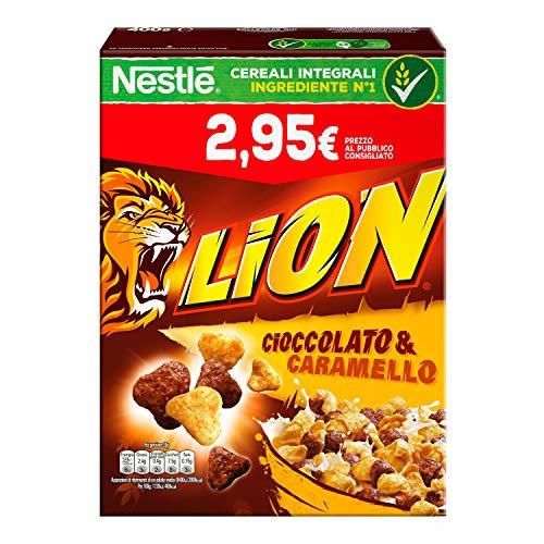 Cereales con chocolate y caramelo Nestlé Lion