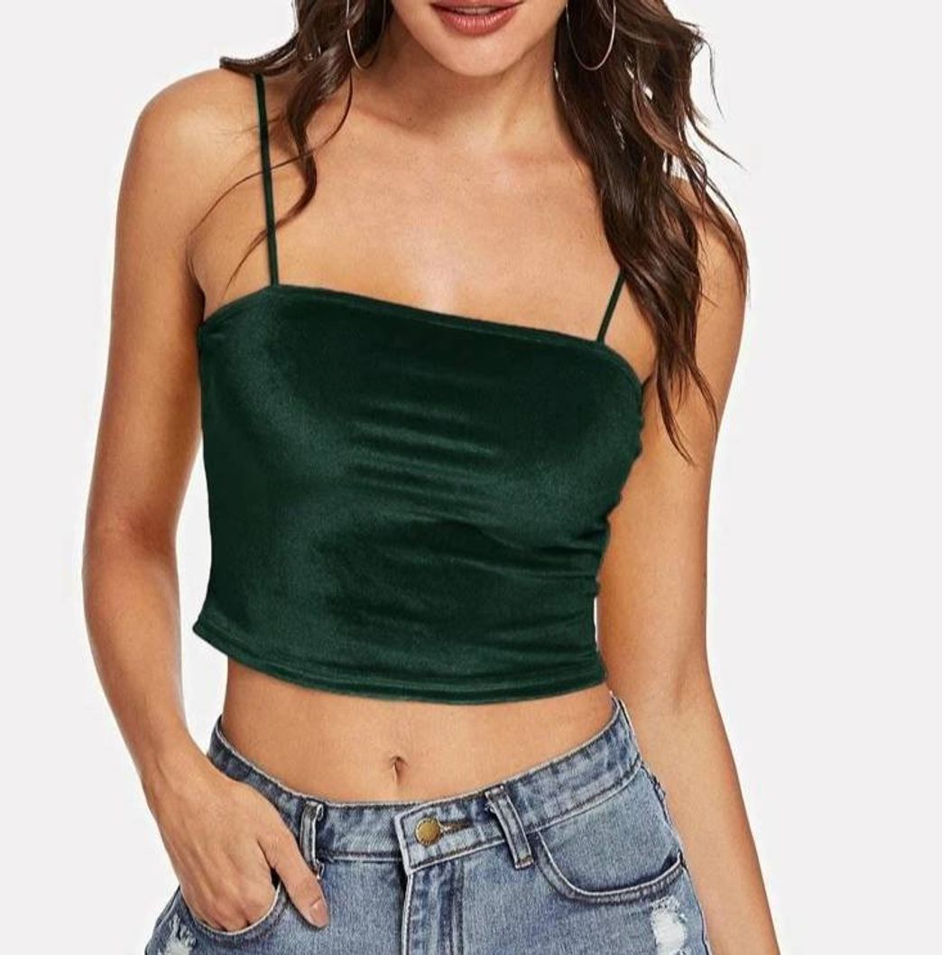 Fashion Solid Velvet Green | SHEIN USA