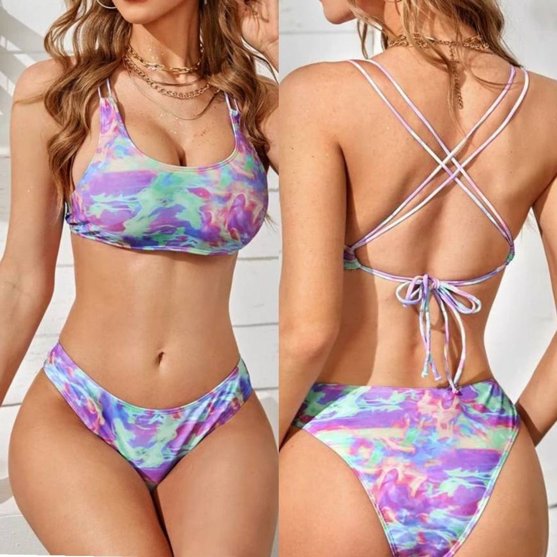 Moda Bikini Tye Die Multicolor