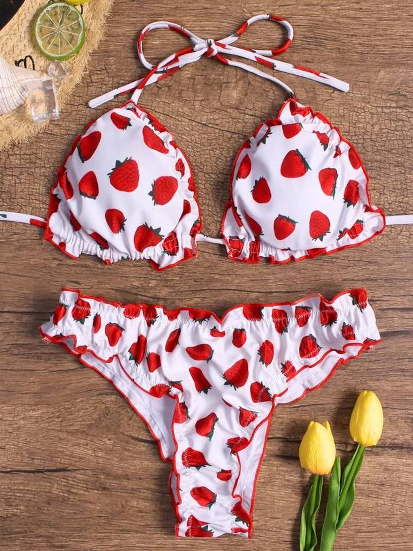 Moda Bikini Estampado Fresas 🍓