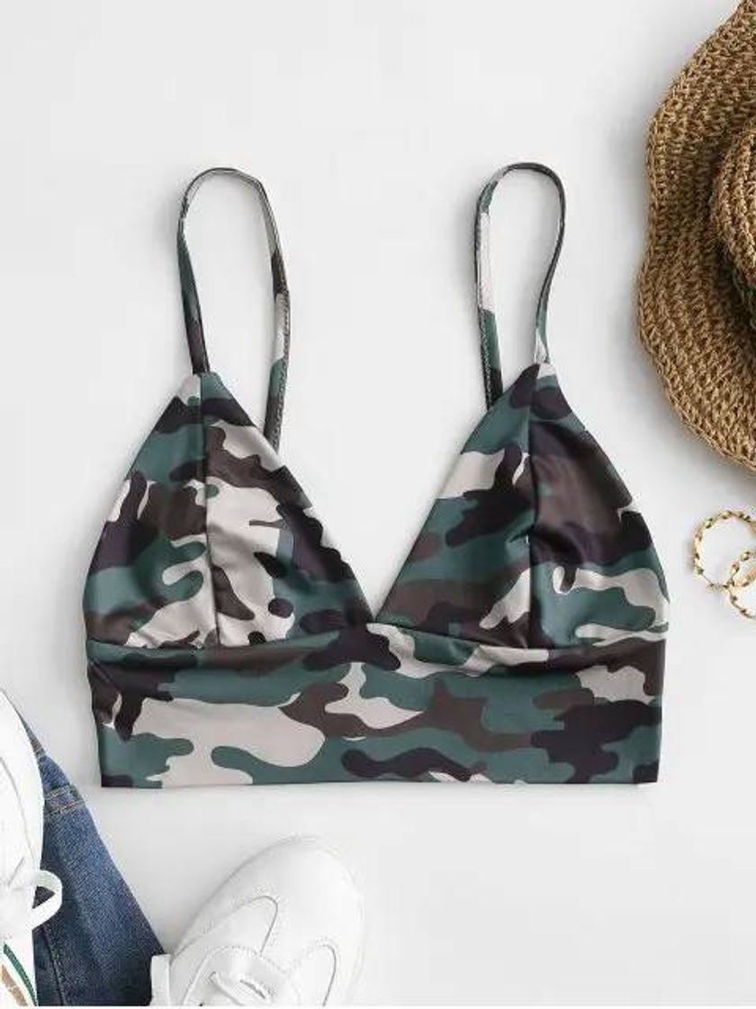 Fashion Top Bralette Camuflaje 