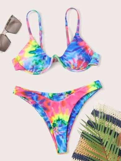 Tie Dye Bikini Multicolor | SHEIN USA