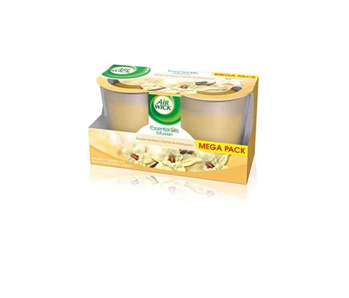 Social Air Wick Vela Duplo Vainilla y Ébano de Madagascar