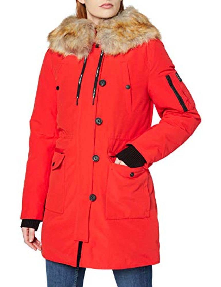 Producto Tommy Hilfiger Olivia MW Down Hoode Abrigo, Rojo