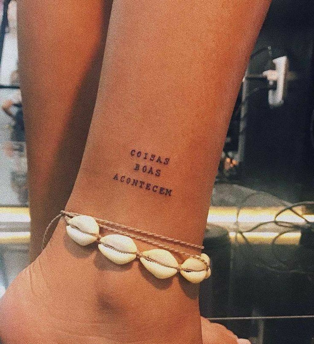 Fashion tatuagem de frase ✨