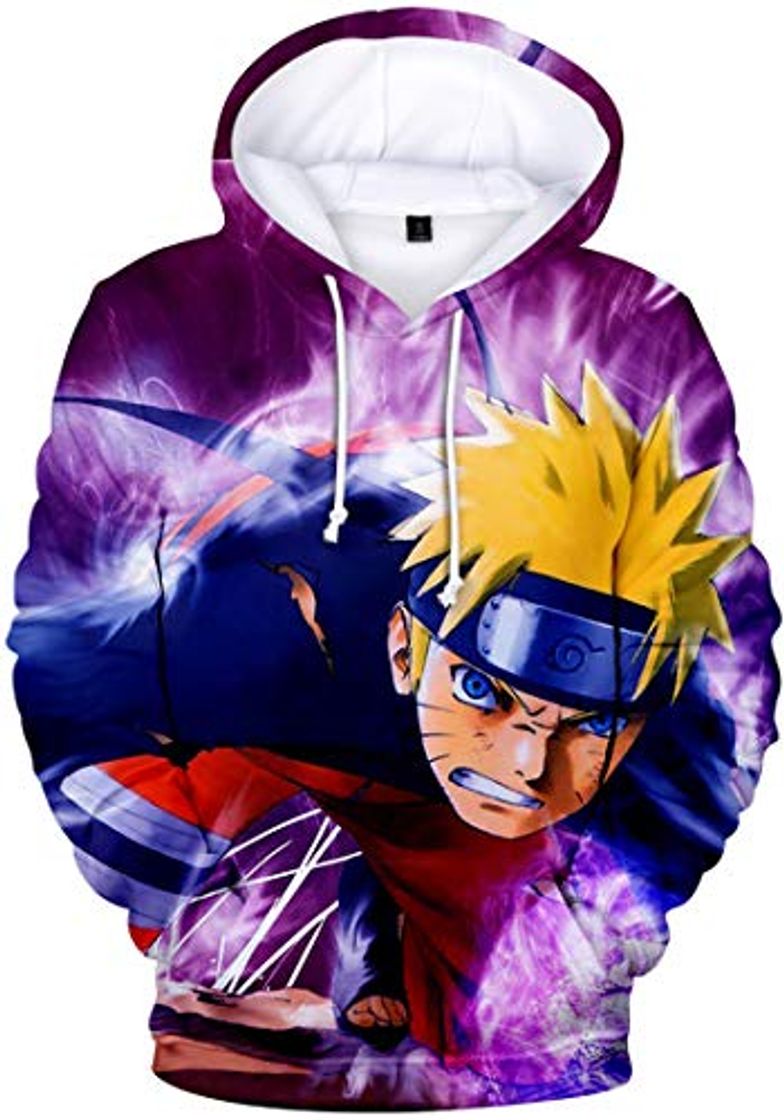 Moda PANOZON Sudadera Niños con Capucha Impresa de Naruto Anime Chaqueta con Bolsillo