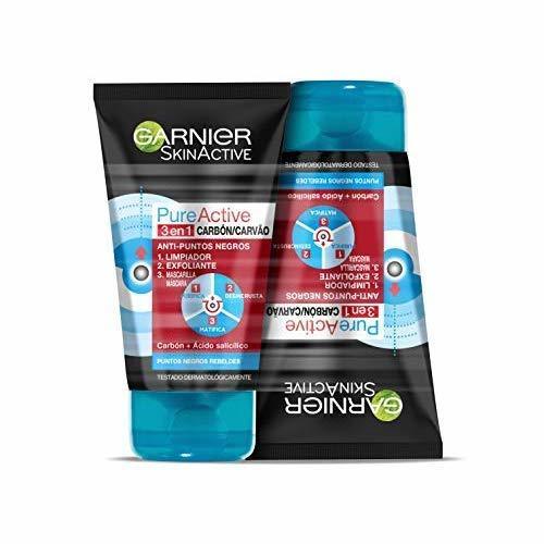 Social Garnier Skin Active Pure Active Gel limpiador de poros y exfoliante facial