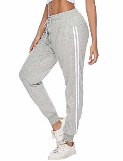 Hawiton Pantalon Chandal Mujer Largos Pantalones de Deporte Yoga Fitness Jogger Pantalones