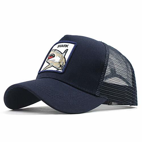 Social Moda Media Malla Transpirable Gorra Deportiva Unisex, Animal Embroidered Cómoda Tela Elástica