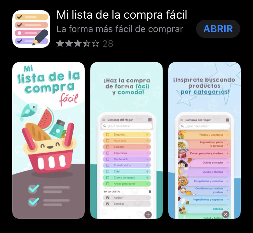 App Lista de la compra 