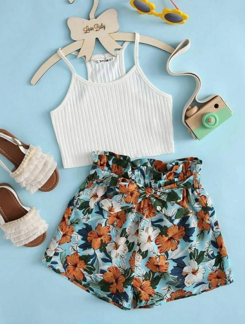 Fashion Conjunto short e blusa 