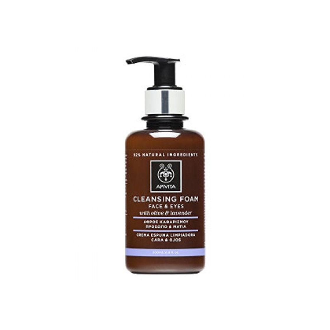 Social Apivita - Crema espuma limpiadora facial & ojos oliva & lavanda
