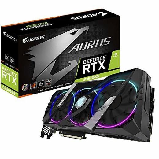 Gigabyte Nvidia RTX2060 Super Aorus 8G Fan GDDR6 DP/HDMI PCI Express tarjeta