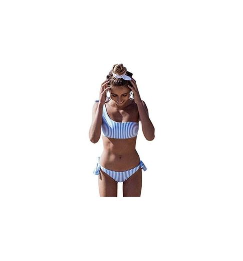 Yuson Girl Conjuntos De Bikini Rayas Talle Alto Retro Brasileños Mujer Sexy