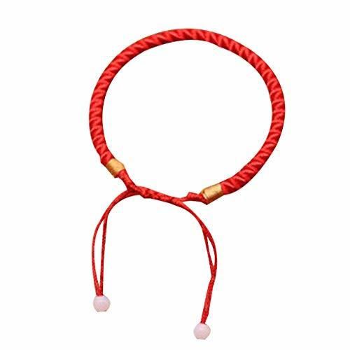 Fangfeen Trenzada Suerte Brazalete Rojo Cadena de Cuerda Cable de Regalo de