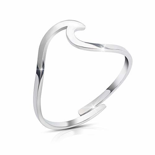 Producto GD Good.Designs ® Anillo para Damas de Olas en Plata de Ley