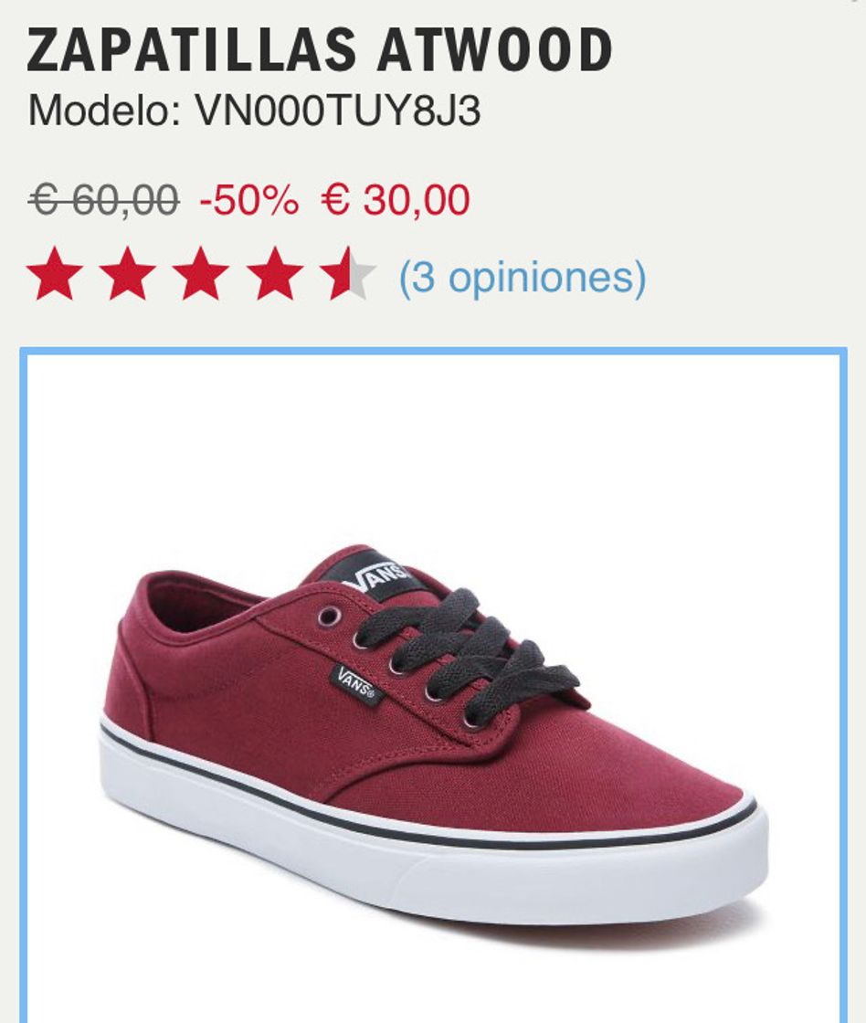 Product Zapatillas vans 