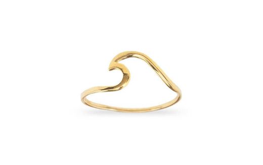 anillo de la ola oro 🌊💛